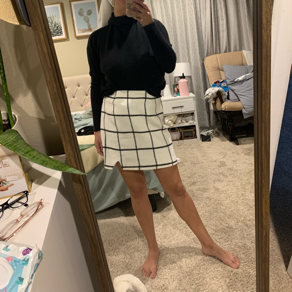 NWT lulus plaid skirt